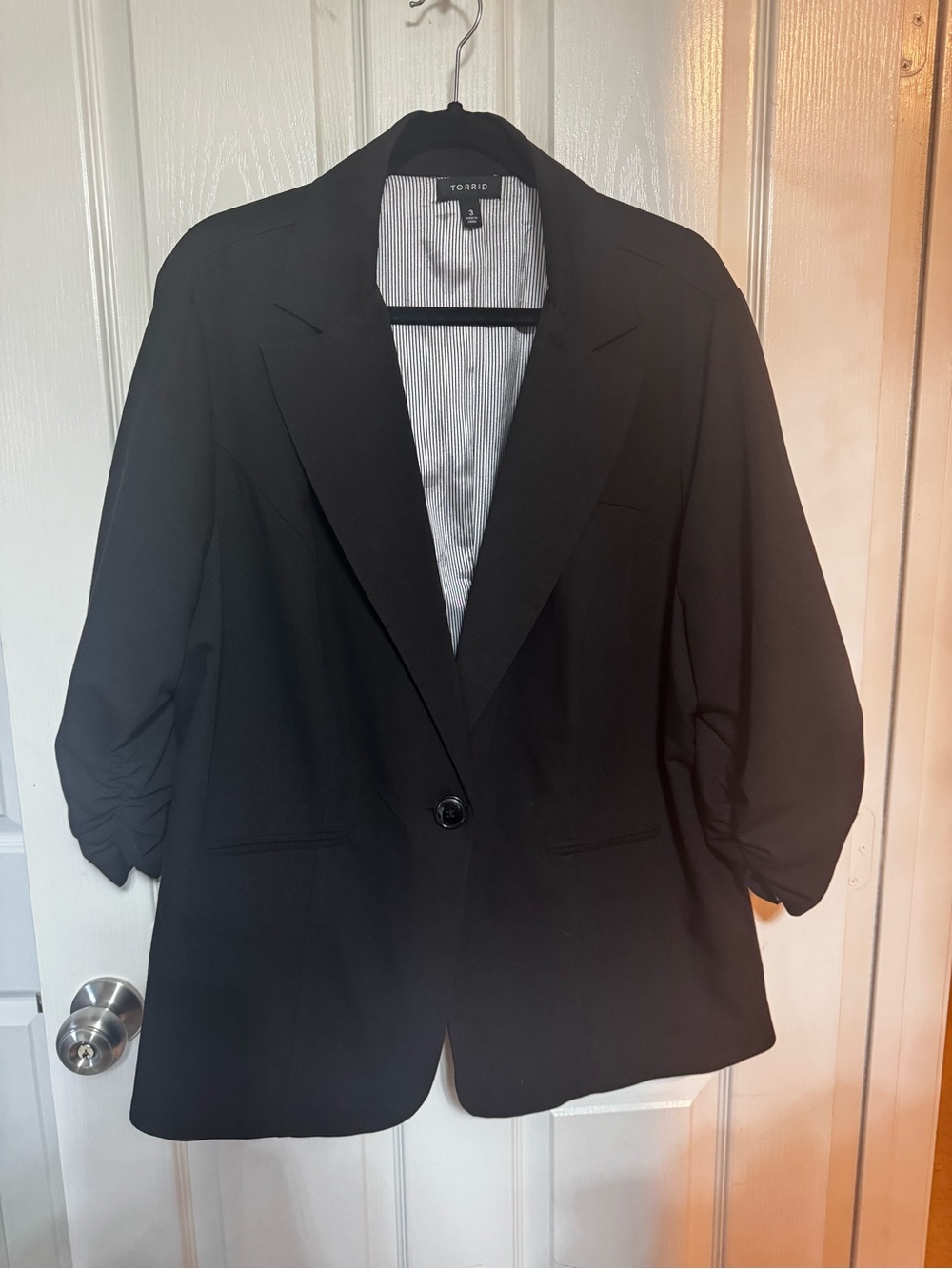 torrid Black Single-Button Tailored Blazer